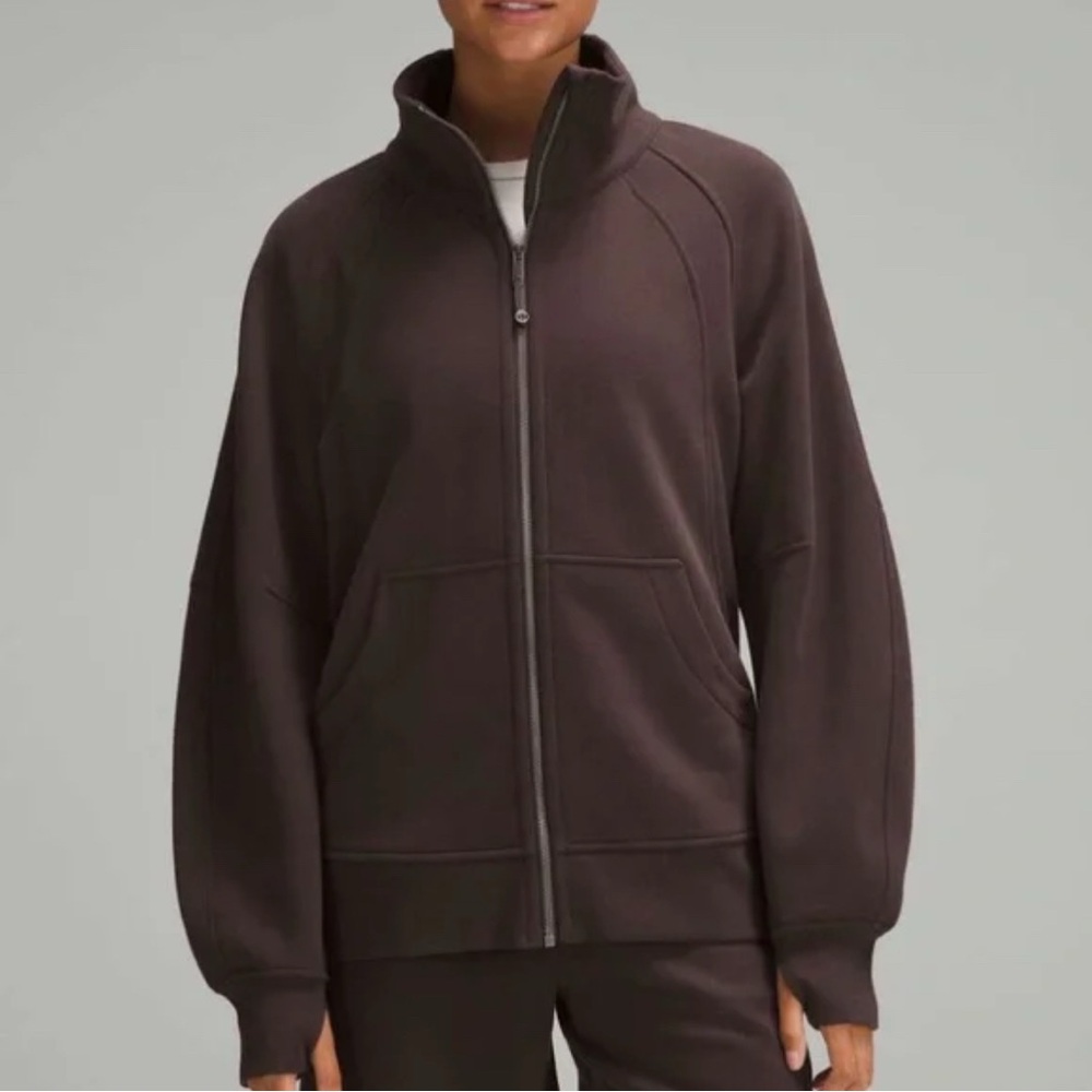 Lululemon espresso Oversized Scuba Funnel neck